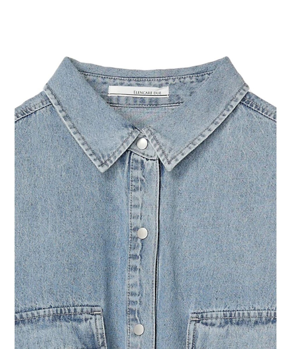 Green Parks ・ＥＬＥＮＣＡＲＥ　ＤＵＥ　デニムロングスリーブシャツ 