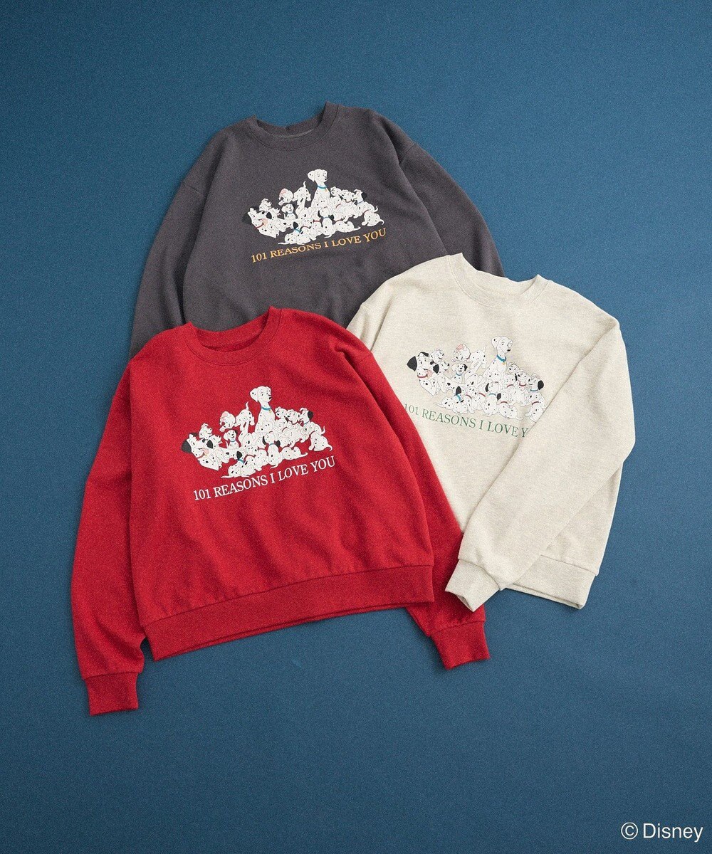 Green Parks １０１匹わんちゃん／プリント裏毛スウェット 