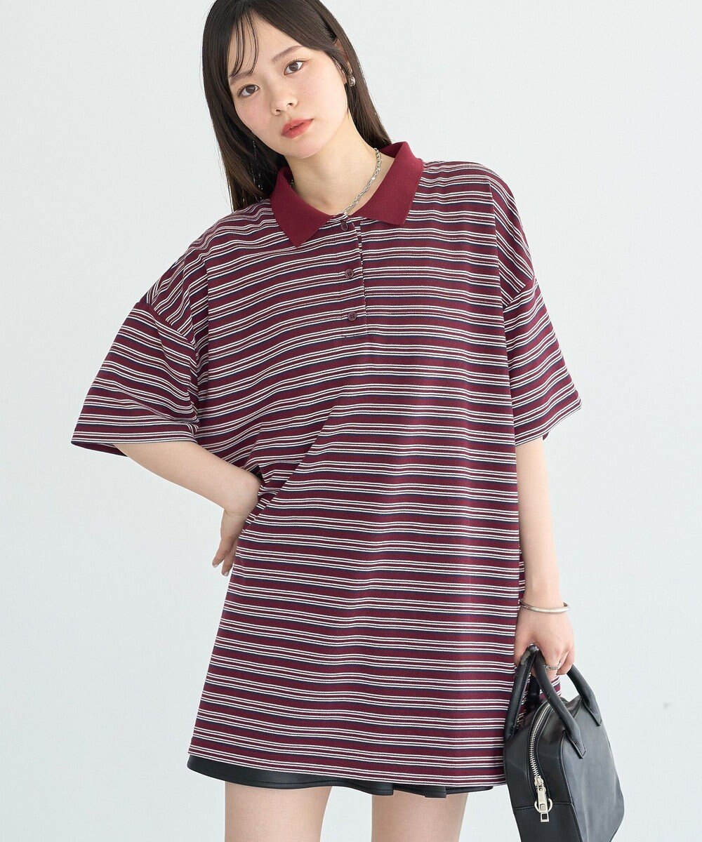 earth music&ecology ラガーポロシャツ 