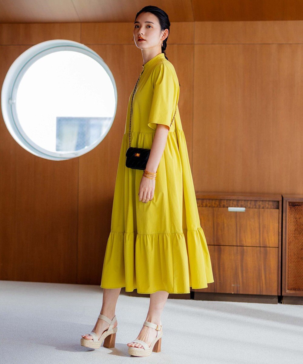 組曲 【弱撥水機能・UVケア】ライトナイロンストレッチ ワンピース 