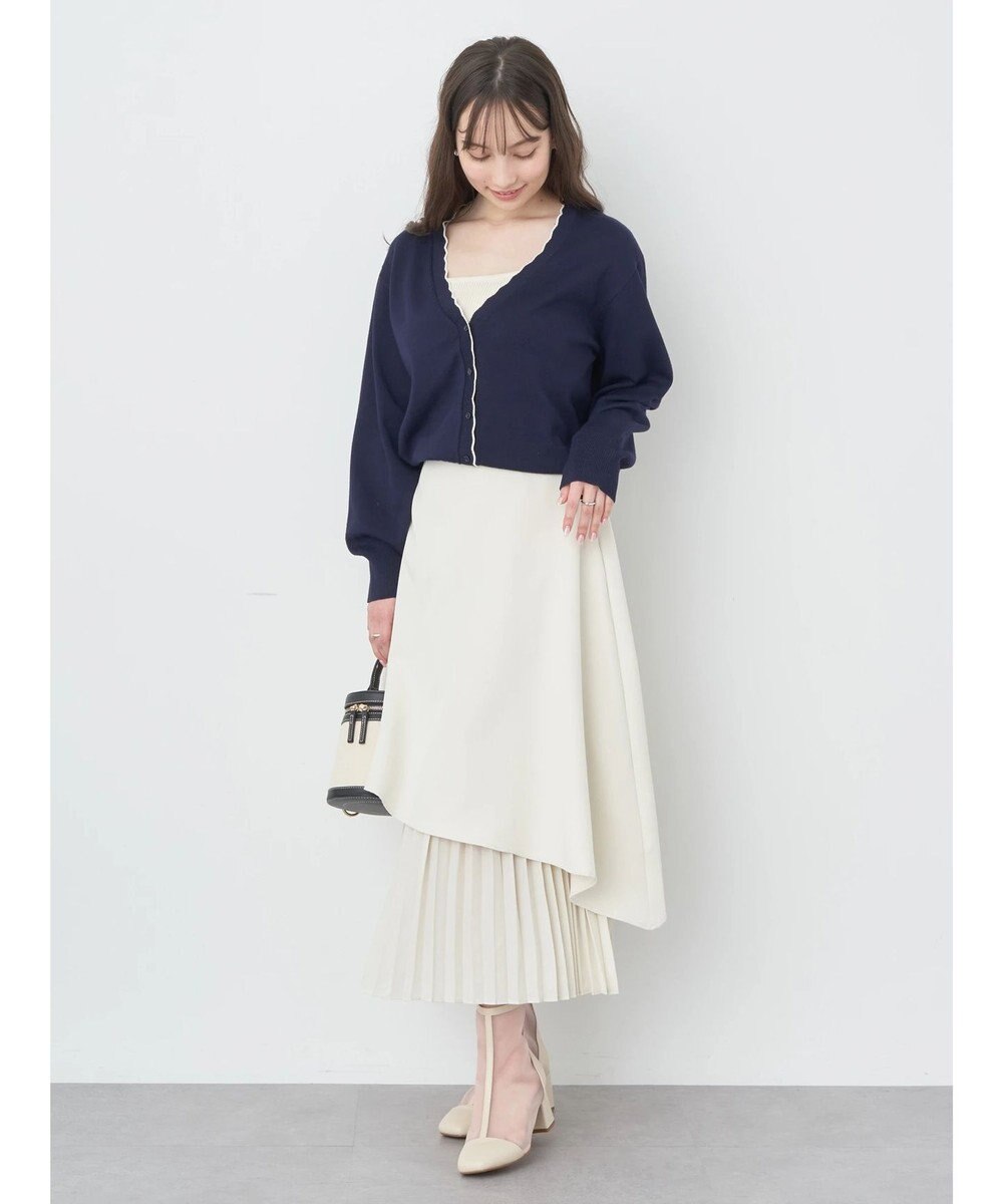 earth music&ecology ちびスカラップカーディガン 