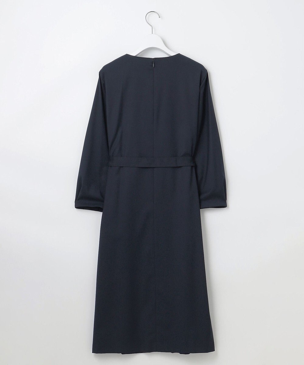 J.PRESS LADIES L 【洗える】T/Rウォッシャブルギャバ パール釦 ワンピース 