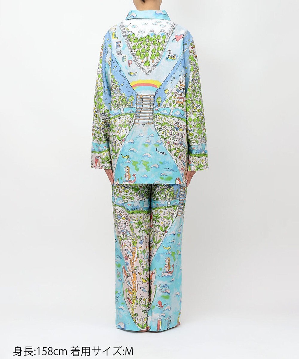 tsumori chisato SLEEP ツモリチサト パジャマ 綿100%(本体) サテン 長袖 長ズボン レディース UDX506/ワコール 