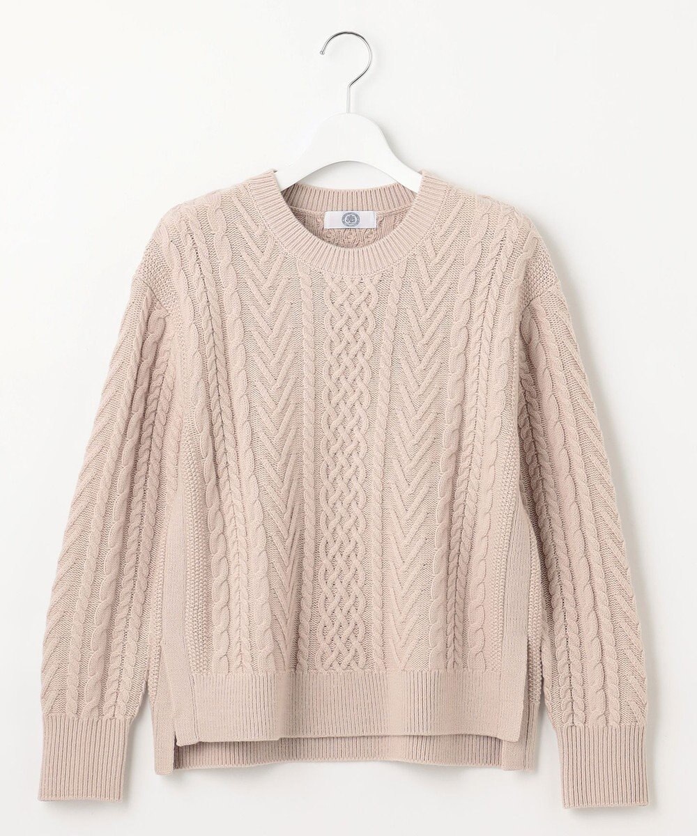 J.PRESS LADIES L 【WEB限定カラーあり・洗える】EIGER CORD ALAN クルーネックプルオーバー ニット 