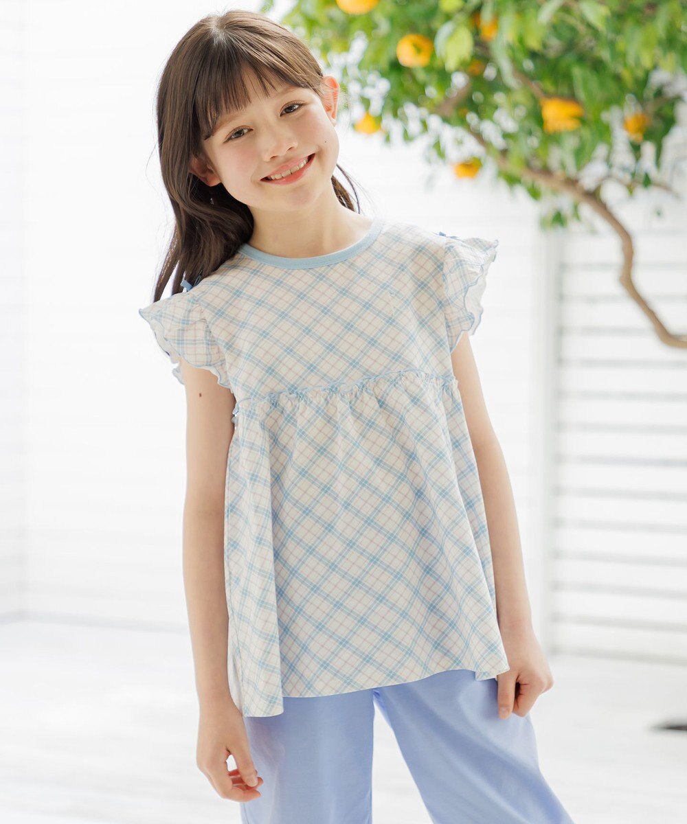 組曲 KIDS 【110-140㎝】 サマーチェックチュニック 