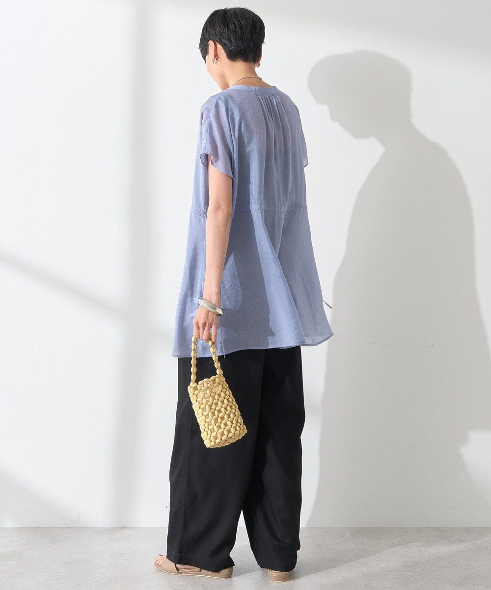 AMERICAN HOLIC ウエストドロストフレンチスリーブブラウス 