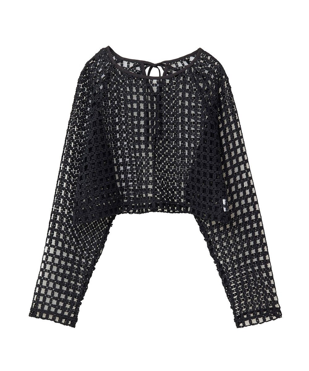 Green Parks ・ＳＵＧＡＲ　ＳＰＯＯＮ　フラワーメッシュプルオーバー 