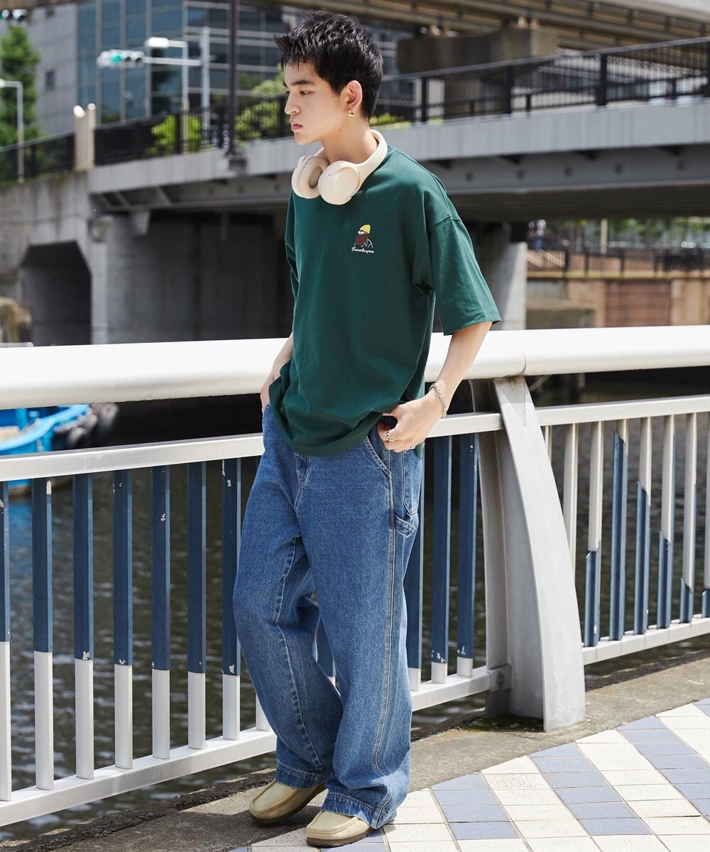 WEGO ヒゲサガラ刺繍Tシャツ 