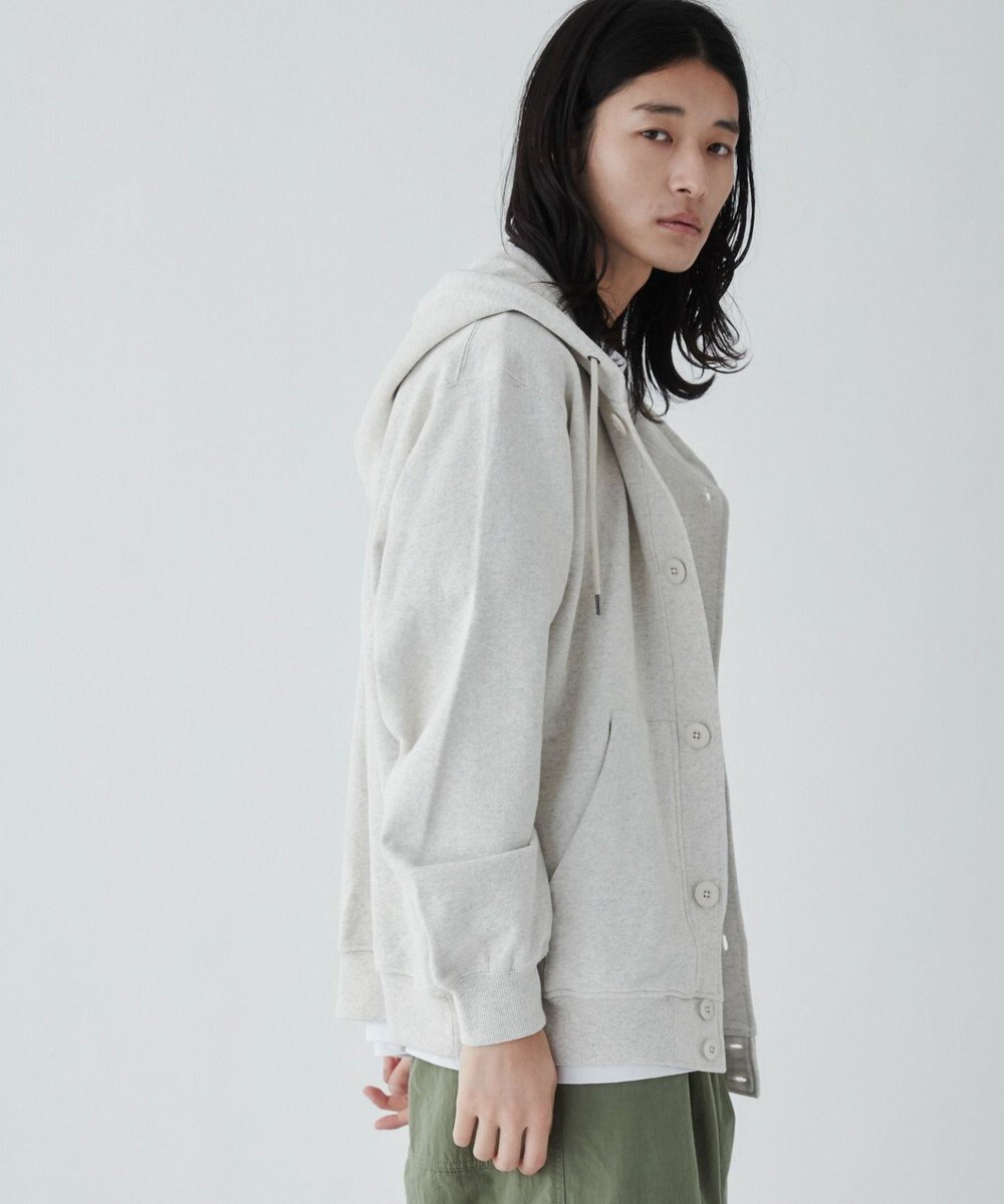 WEGO 【ユニセックス着用ITEM】スウェットボタンカーディガン 