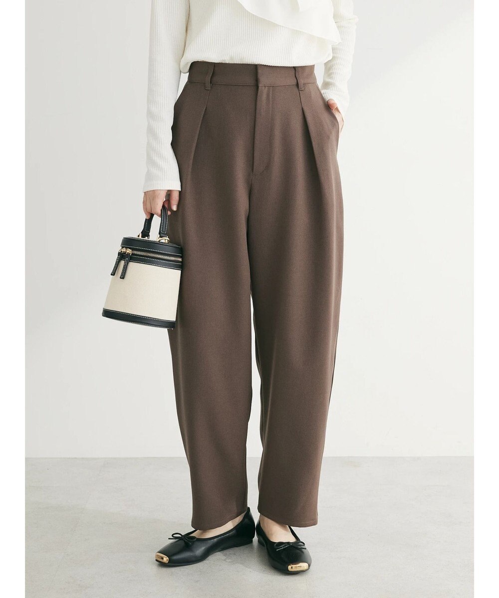 Green Parks ワンタックカーヴィーパンツ 