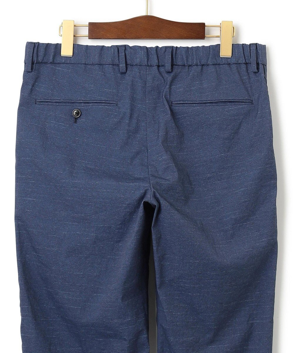 J.PRESS MEN 感動！？上品な見た目に着心地抜群なセットアップ【MECHANICAL】【超軽量 / 清涼感 / 洗える】ハイパワーストレッチ リネンルックパンツ 