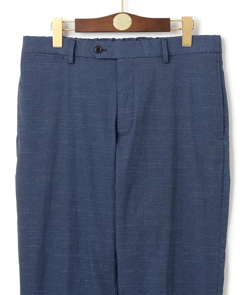 J.PRESS MEN 感動！？上品な見た目に着心地抜群なセットアップ【MECHANICAL】【超軽量 / 清涼感 / 洗える】ハイパワーストレッチ リネンルックパンツ 