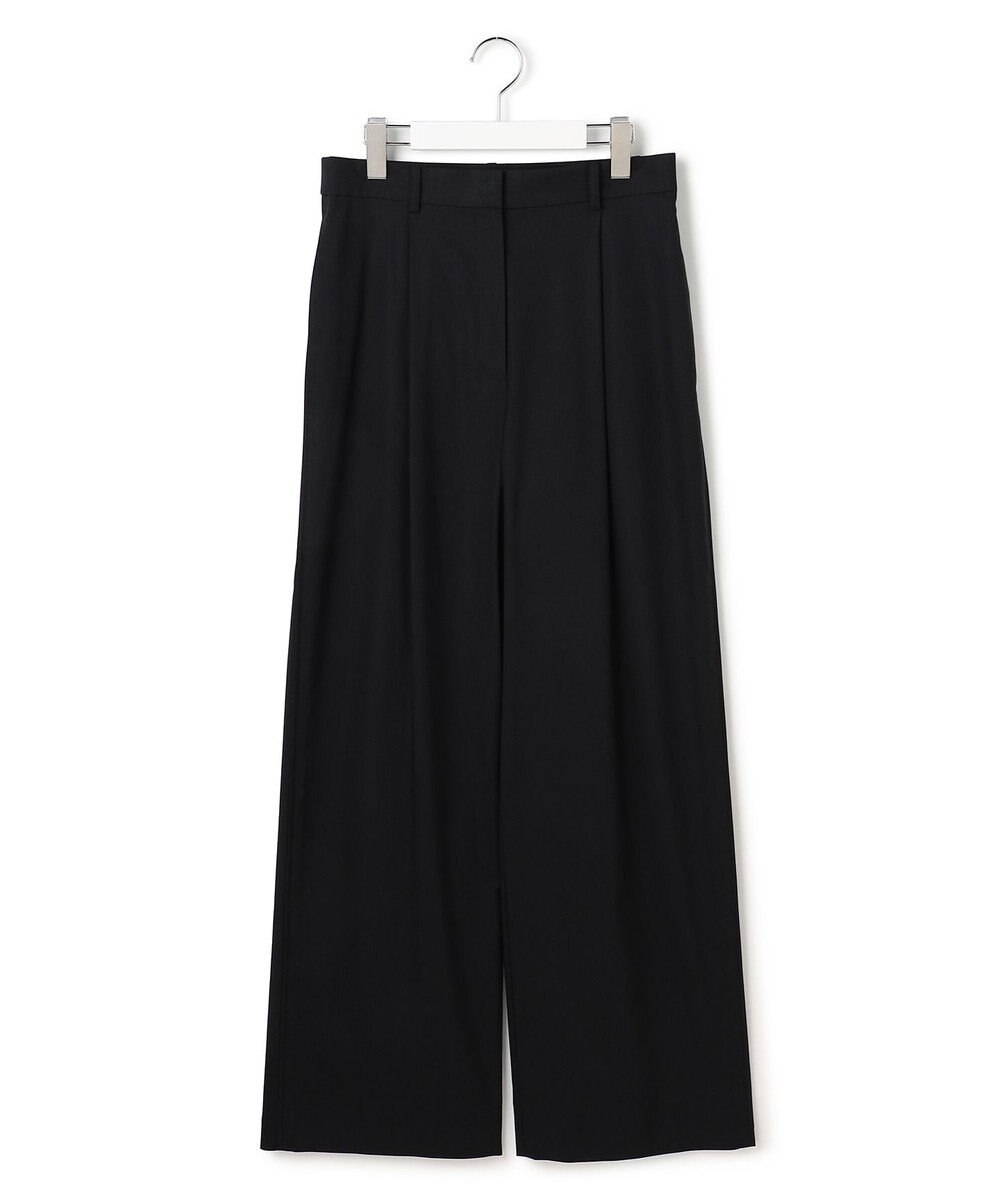 ICB ドライリネンストレッチ ワイドストレートパンツ 