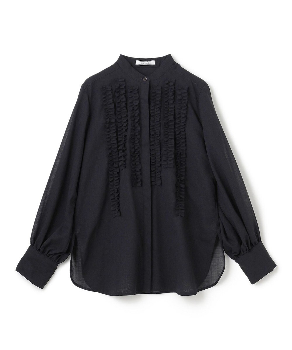 BEIGE， 【洗える・WEB限定】MOYE / フリルブラウス 