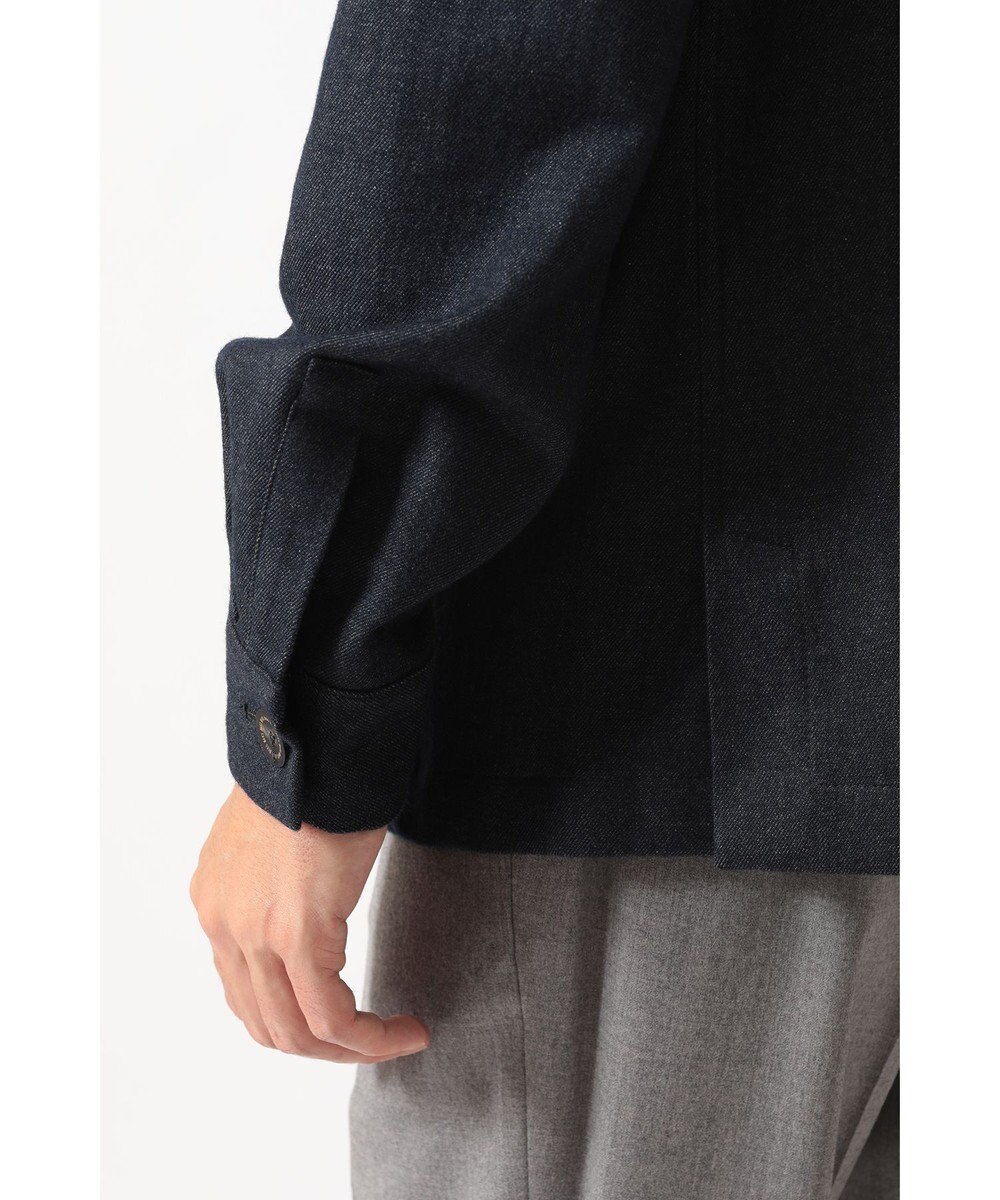 DAKS ウールデニム ユーティリティ オーバーシャツ 