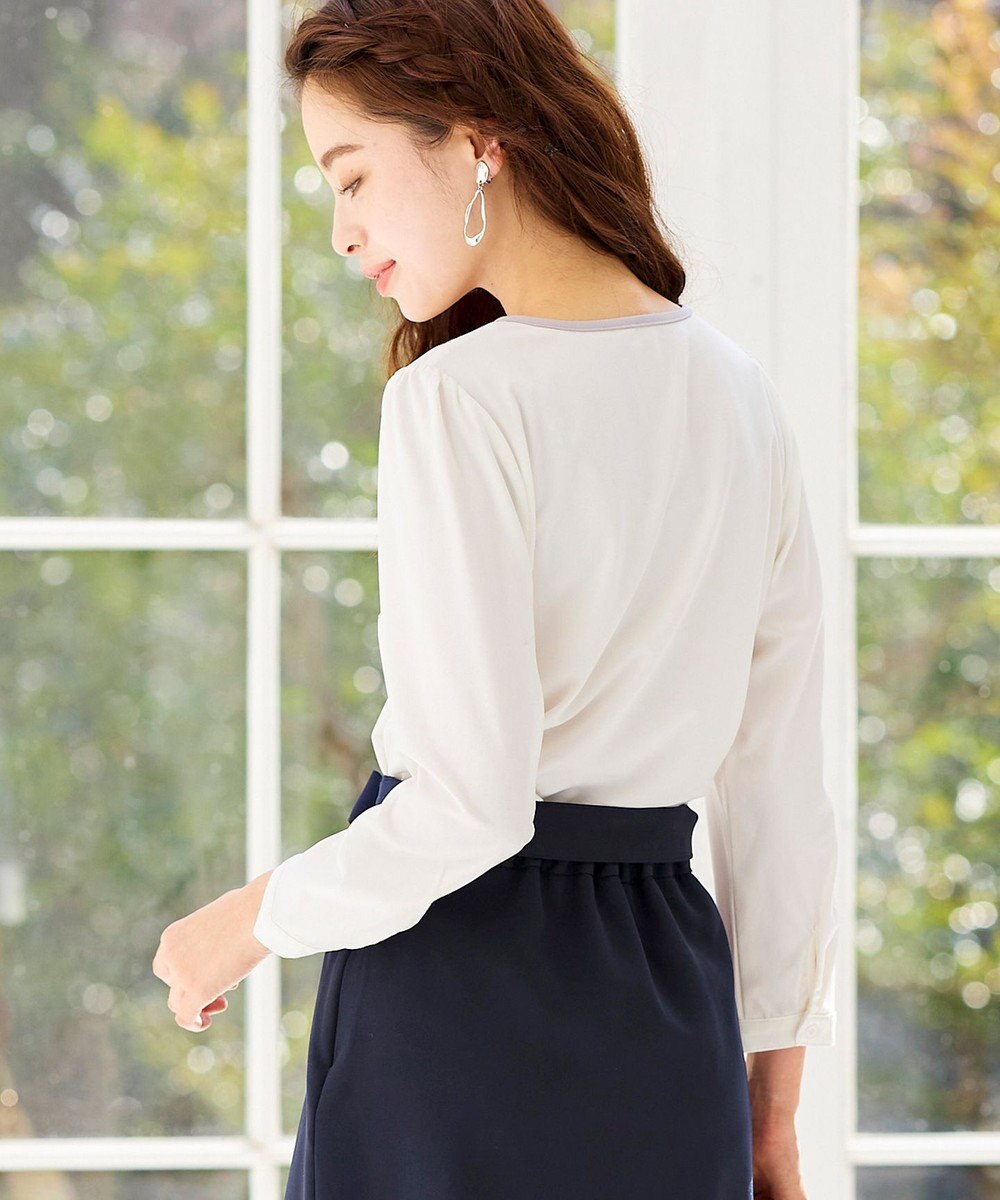 Tiaclasse L 【洗える】快適な履き心地のダブルクロスセミタイトスカート 