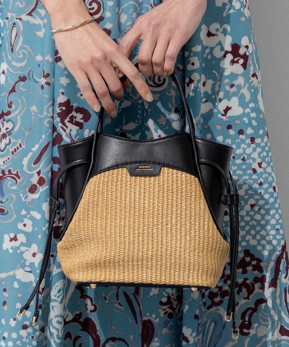 23区 【見上愛さん着用】ペーパーライクコンビ ショルダーバッグ (S) 