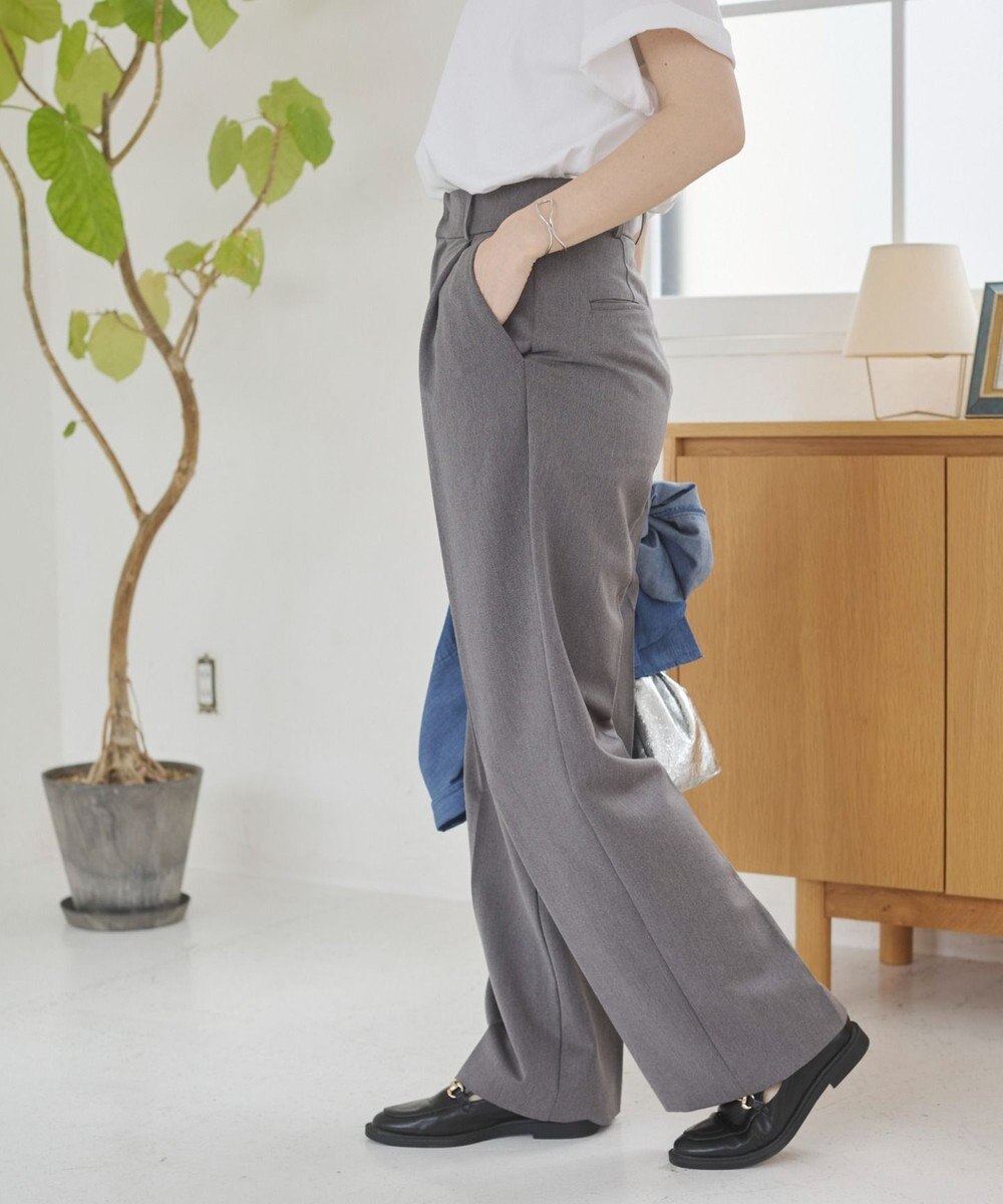 WEGO 【ANGIE VINTAGE/SMLサイズ展開】タックストレートスラックス 