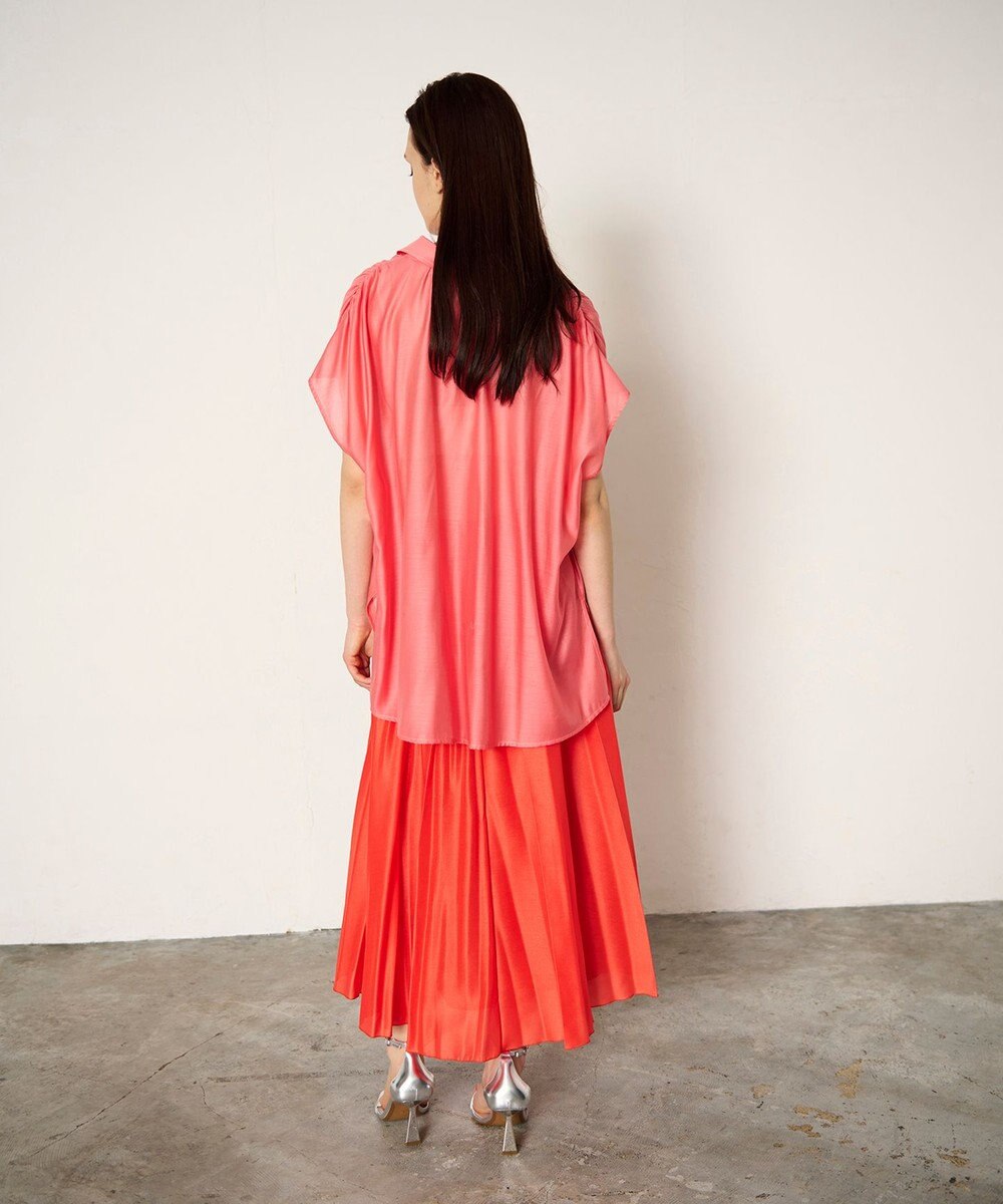 GRACE CONTINENTAL ギャザーシャツ 