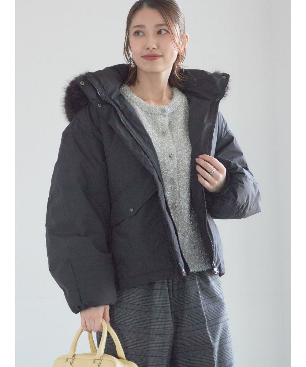 Te chichi 【宮本茉由着用】フードショートダウンジャケット 