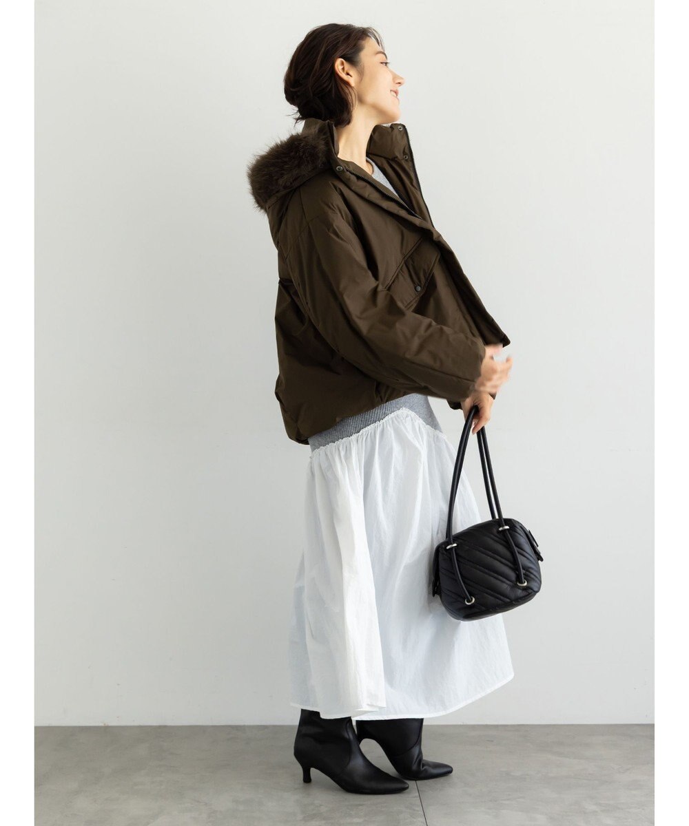 Te chichi 【宮本茉由着用】フードショートダウンジャケット 