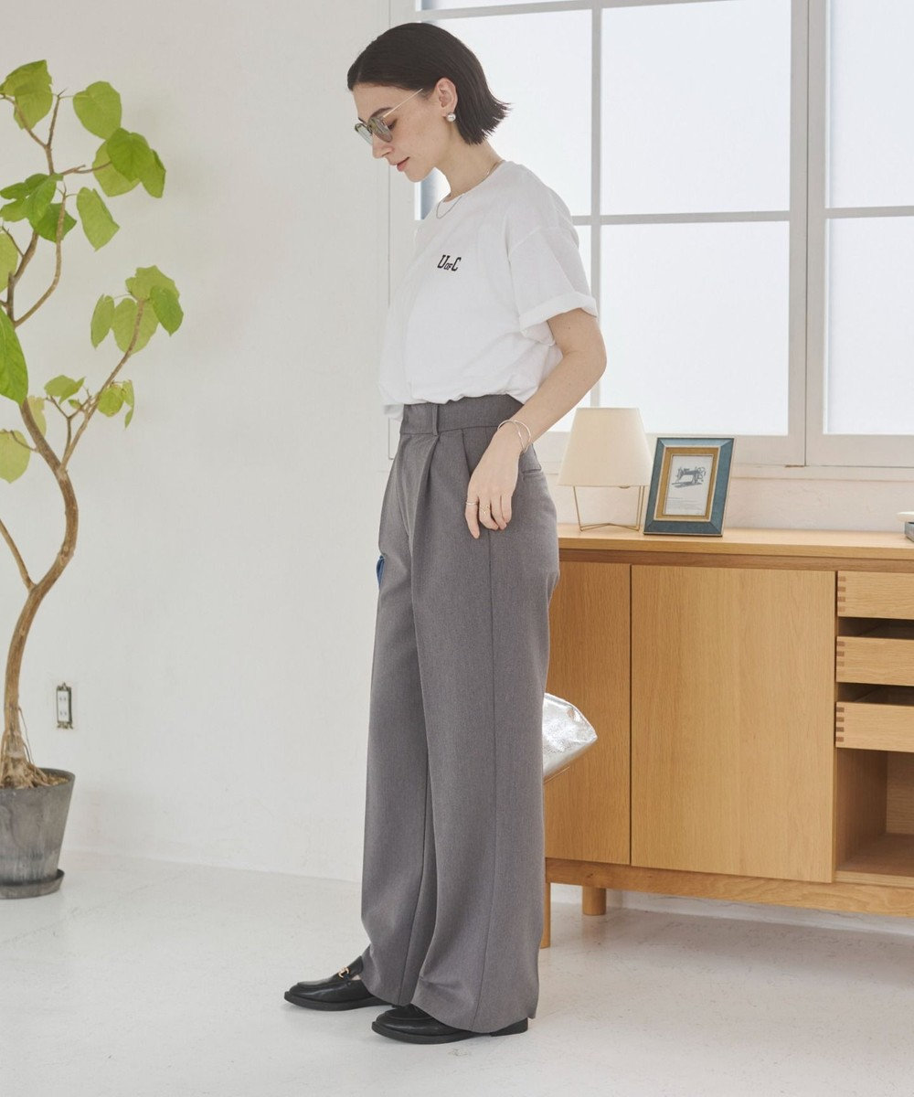WEGO 【ANGIE VINTAGE/SMLサイズ展開】タックストレートスラックス 