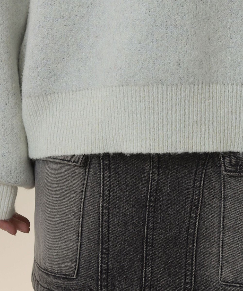 WEGO フラッフィーハーフジップニット 