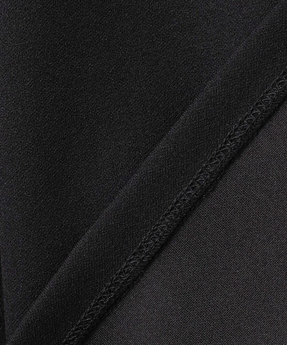 ICB L 【洗える】ジョーゼットジャージー 異素材コンビプルオーバー 