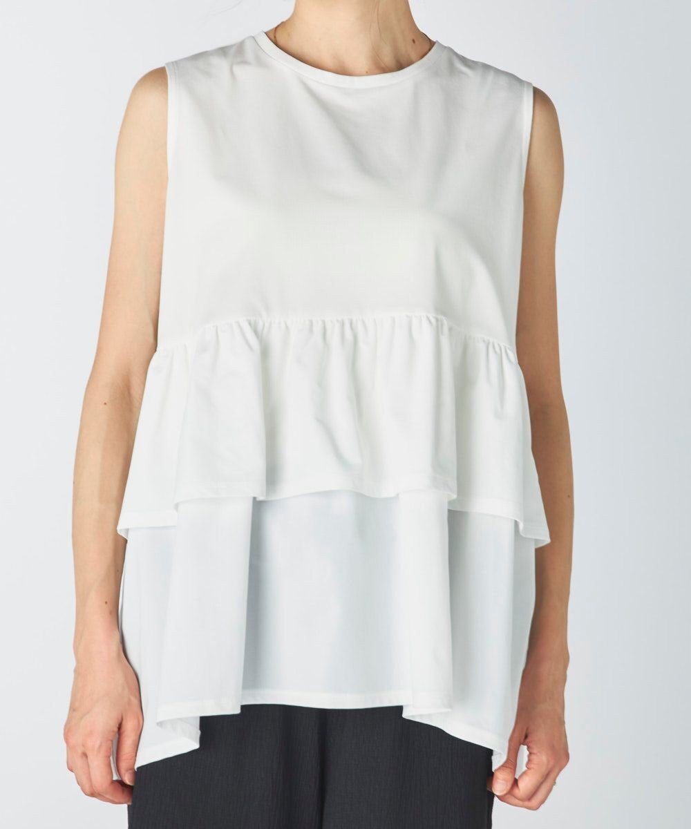 OP／FILA 【Ocean Pacific】らくティブ｜ティアードフリルデザインタンクトップ 