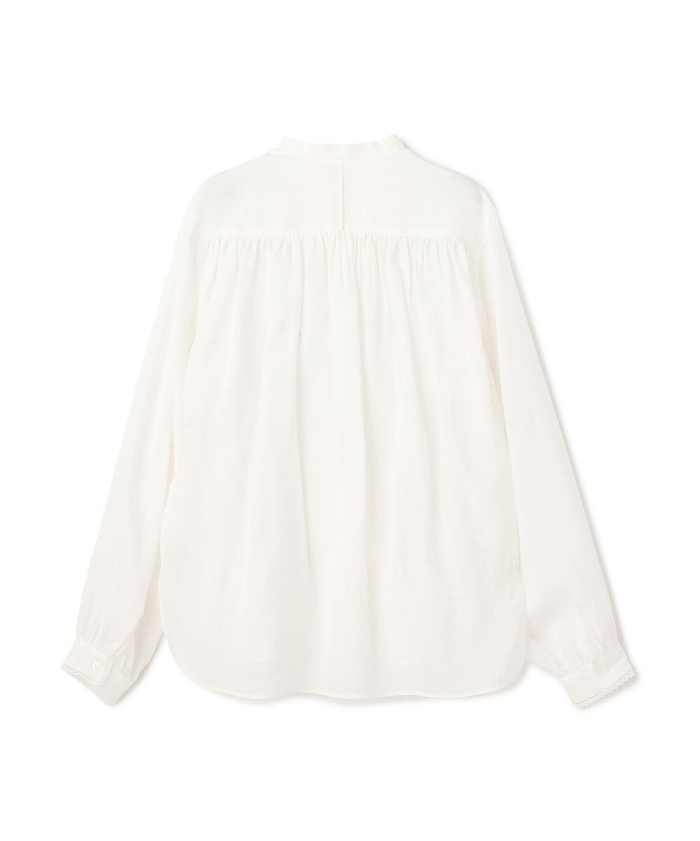 BEIGE， PAULINE / リネンヴィスコースレースブラウス 