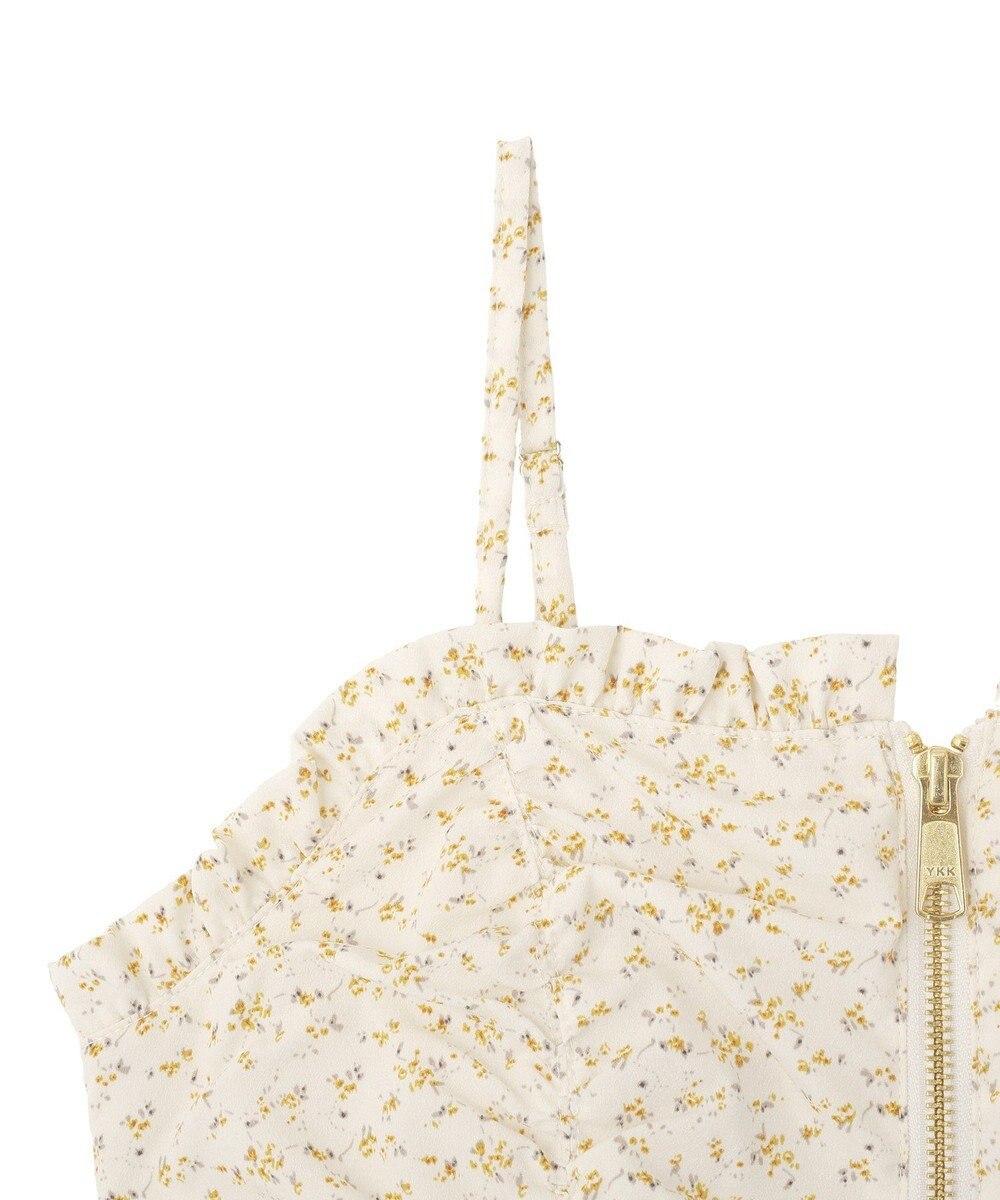 earth music&ecology フラワーペプラムビスチェ 