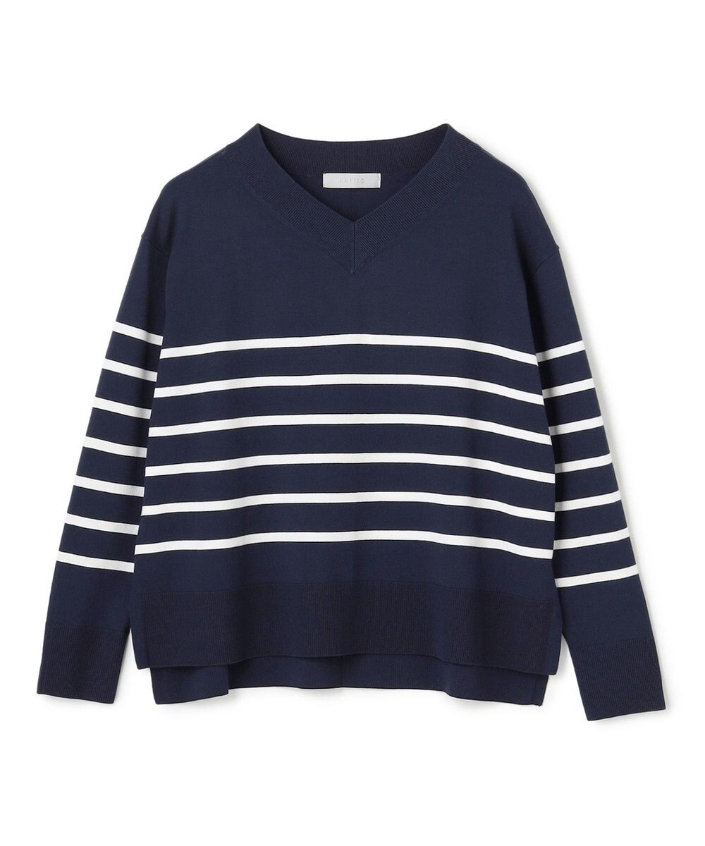 UNFILO マイビューティニット Vネック 