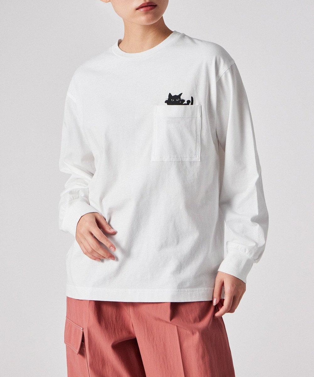 Paul Smith キャット プリント 長袖Tシャツ 