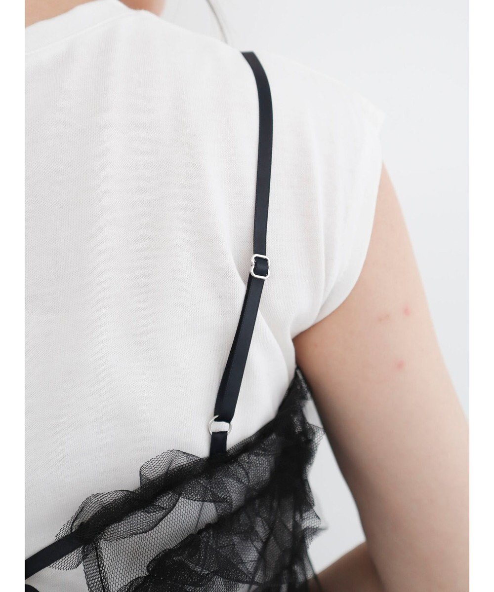 Green Parks ・ｓｗｉｎｇ　ｂｙ　ＳＥＴ２点チュールビスチェ＆フレンチＴ 