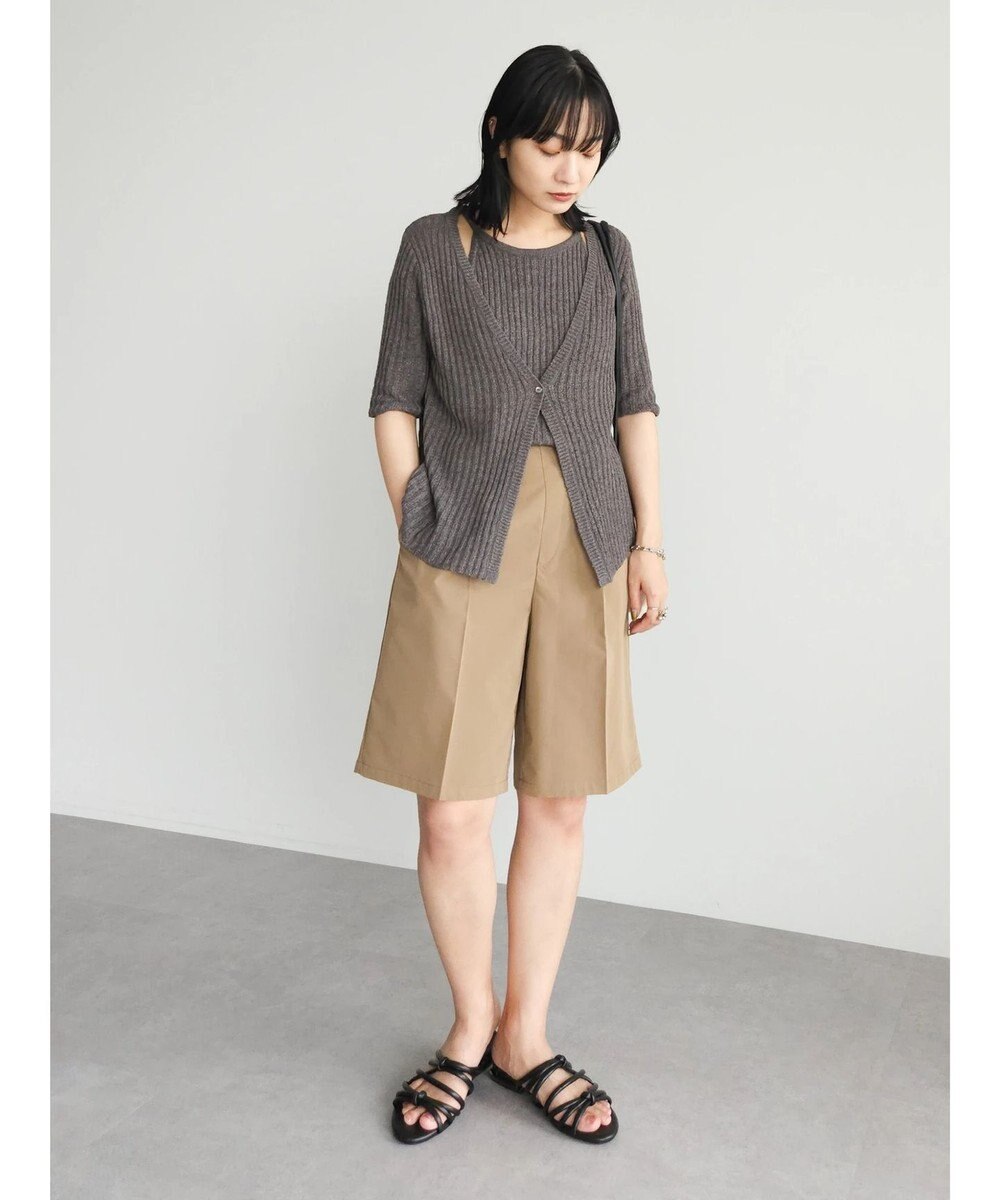 Green Parks テープヤーンドッキングニットプルオーバー 