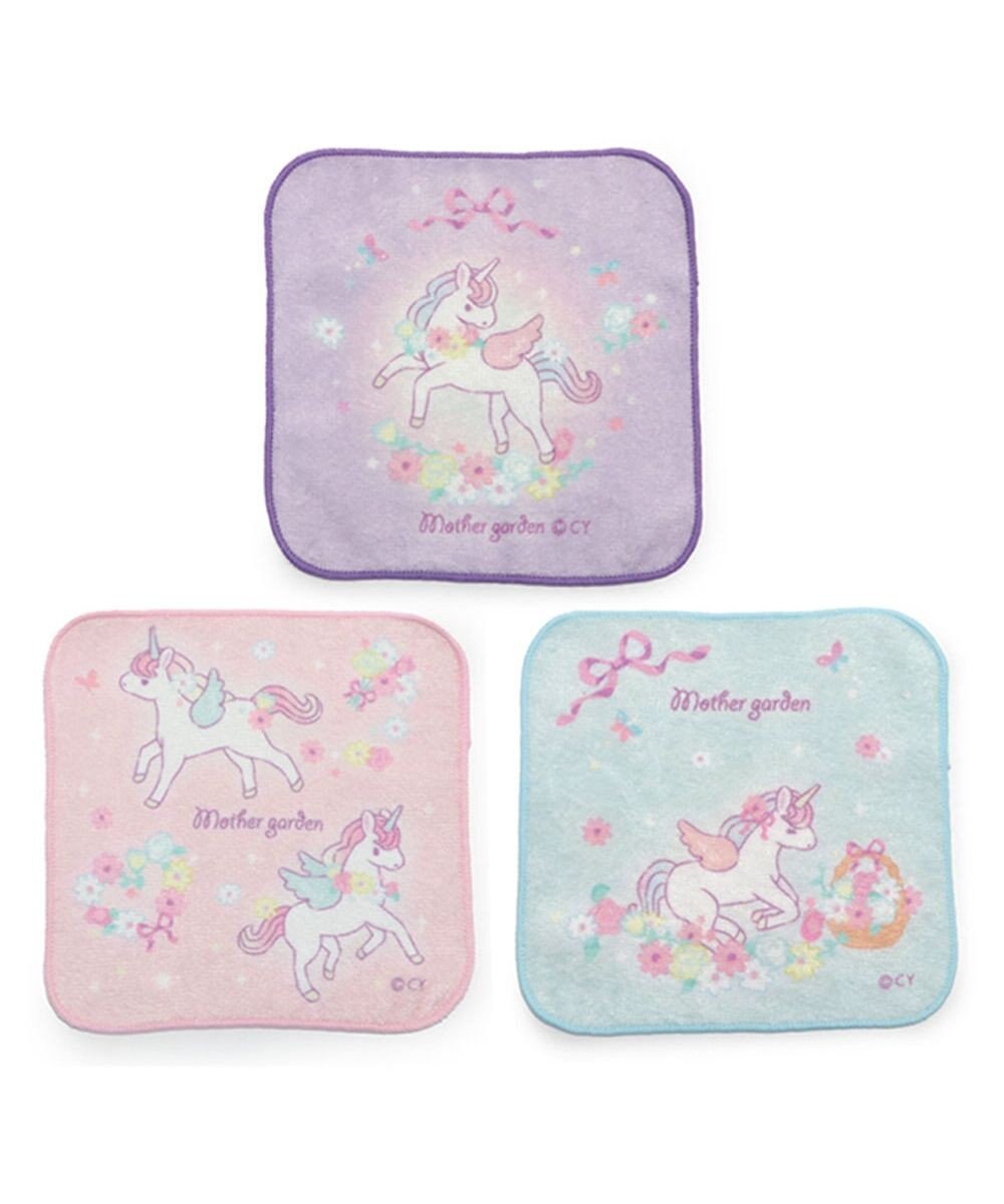 Mother garden マザーガーデン ユニコーン ミニミニタオル 3枚セット 