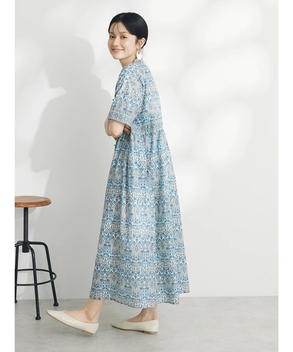 CRAFT STANDARD BOUTIQUE インド綿アラベスク柄ワンピース 