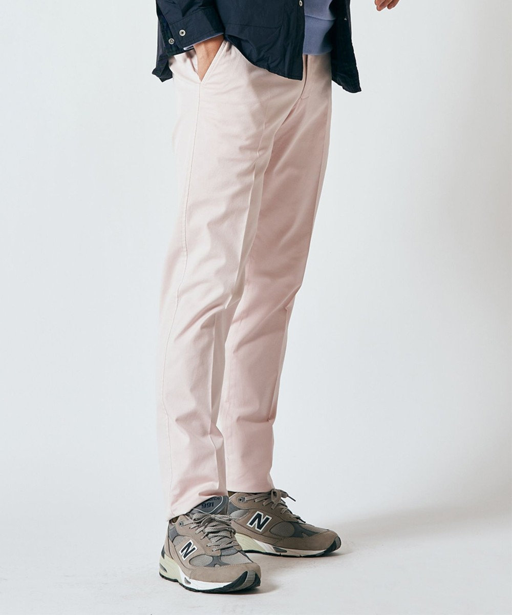 J.PRESS MEN オーガニックコットントリコチンストレッチ スローンパンツ 