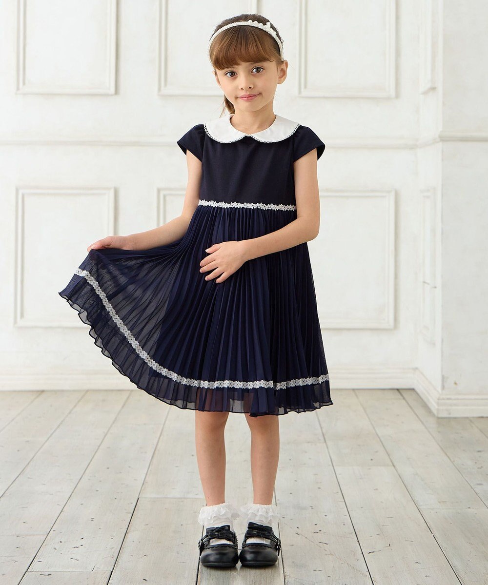 ANY KIDS 【2点セット】ジャケット＋シフォンプリーツワンピース 