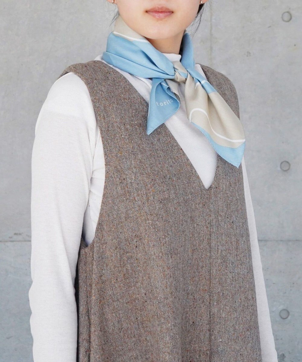nitorito 【UNISEX】ギフトパッケージ&ステッカー付 tori ハンカチ スカーフ 