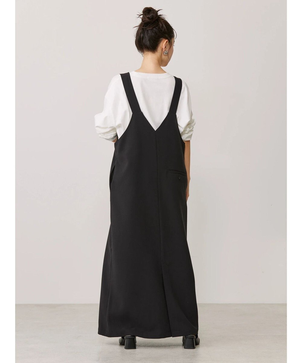 AMERICAN HOLIC 両ＶネックＩラインワンピース 