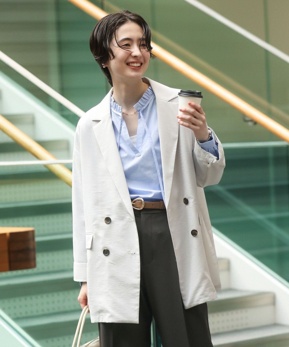 Green Parks オーバーサイズＷ釦ライトジャケット 