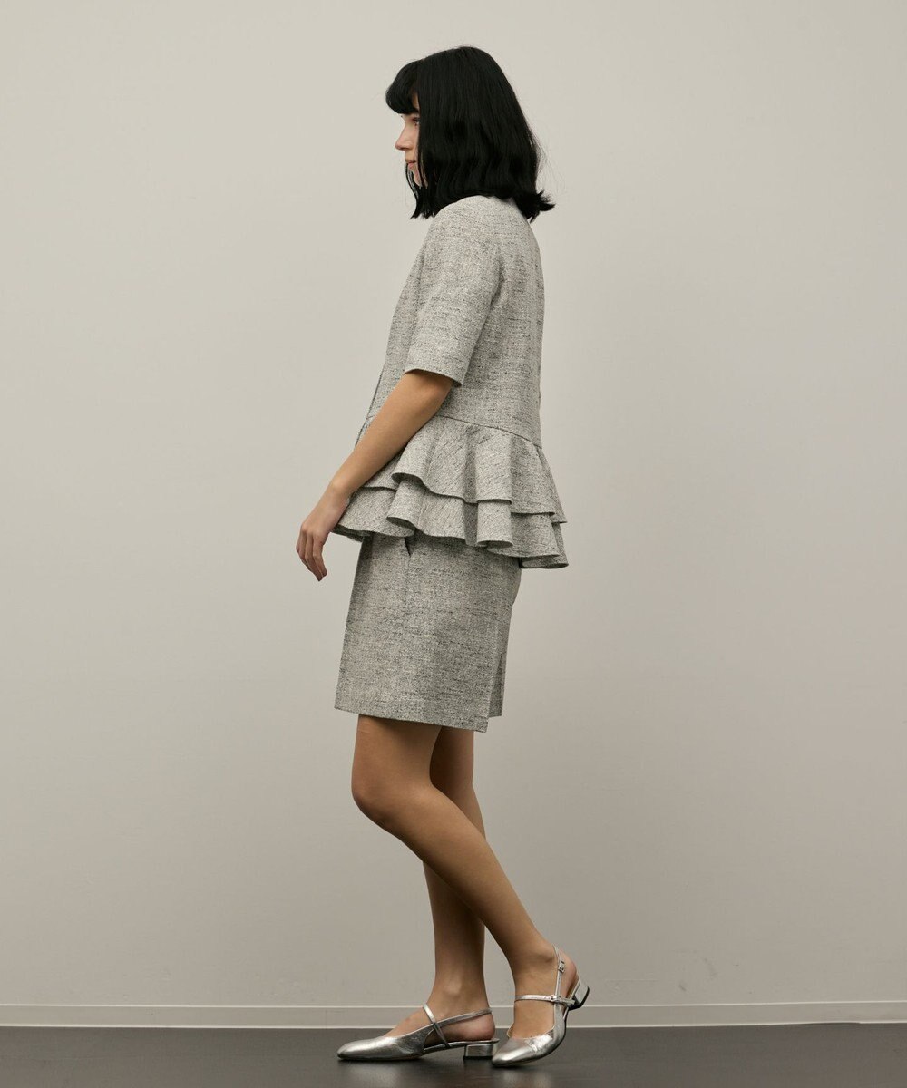 GRACE CONTINENTAL ツイードタックショートパンツ 