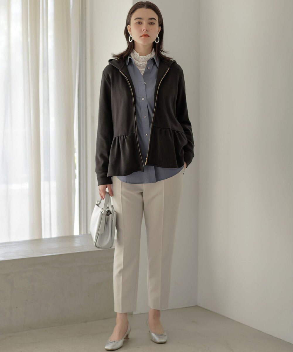 組曲 【WEB限定】フラワーチュールタートルネック カットソー 