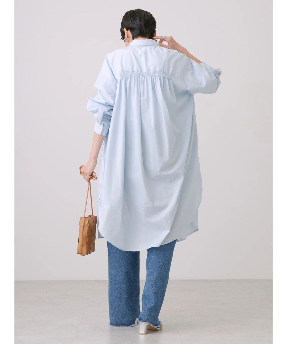 AMERICAN HOLIC バックギャザーシャツワンピース 