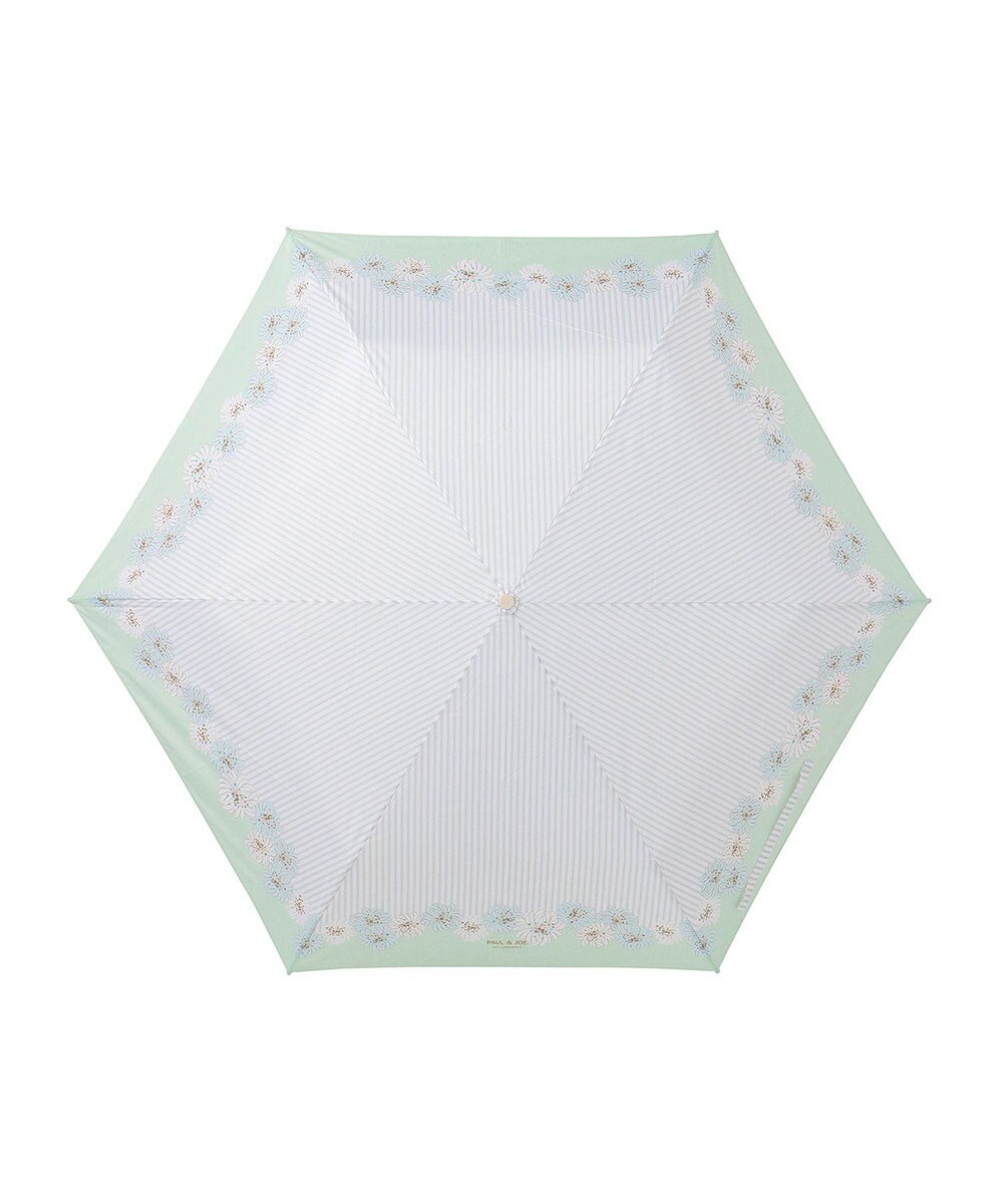 MOONBAT ポール＆ジョー アクセソワ 折りたたみ傘 【超軽量】ストライプ×クリザンテーム 