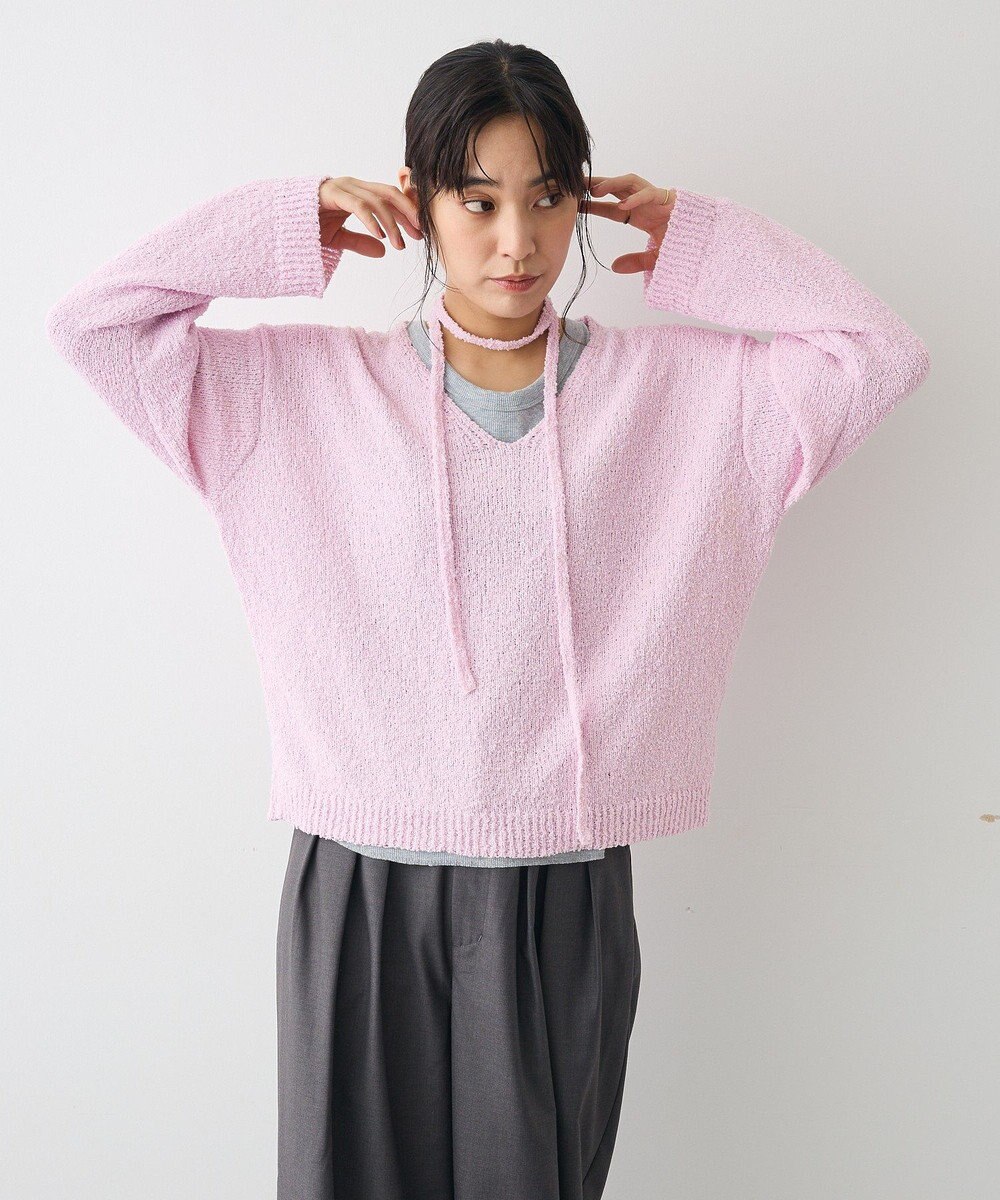 CRAFT STANDARD BOUTIQUE ファンシーヤーンVネックプルオーバー 