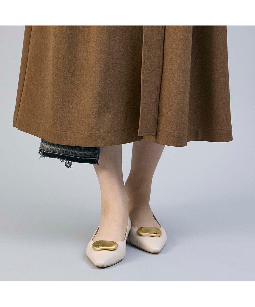 MODE ET JACOMO <MODE ET JACOMO>メタルフラットパンプス 