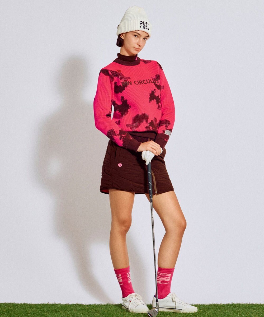 PW CIRCULUS 【WOMEN】Spark dot camouflage 軽量ニット ゴルフウェア レディース 