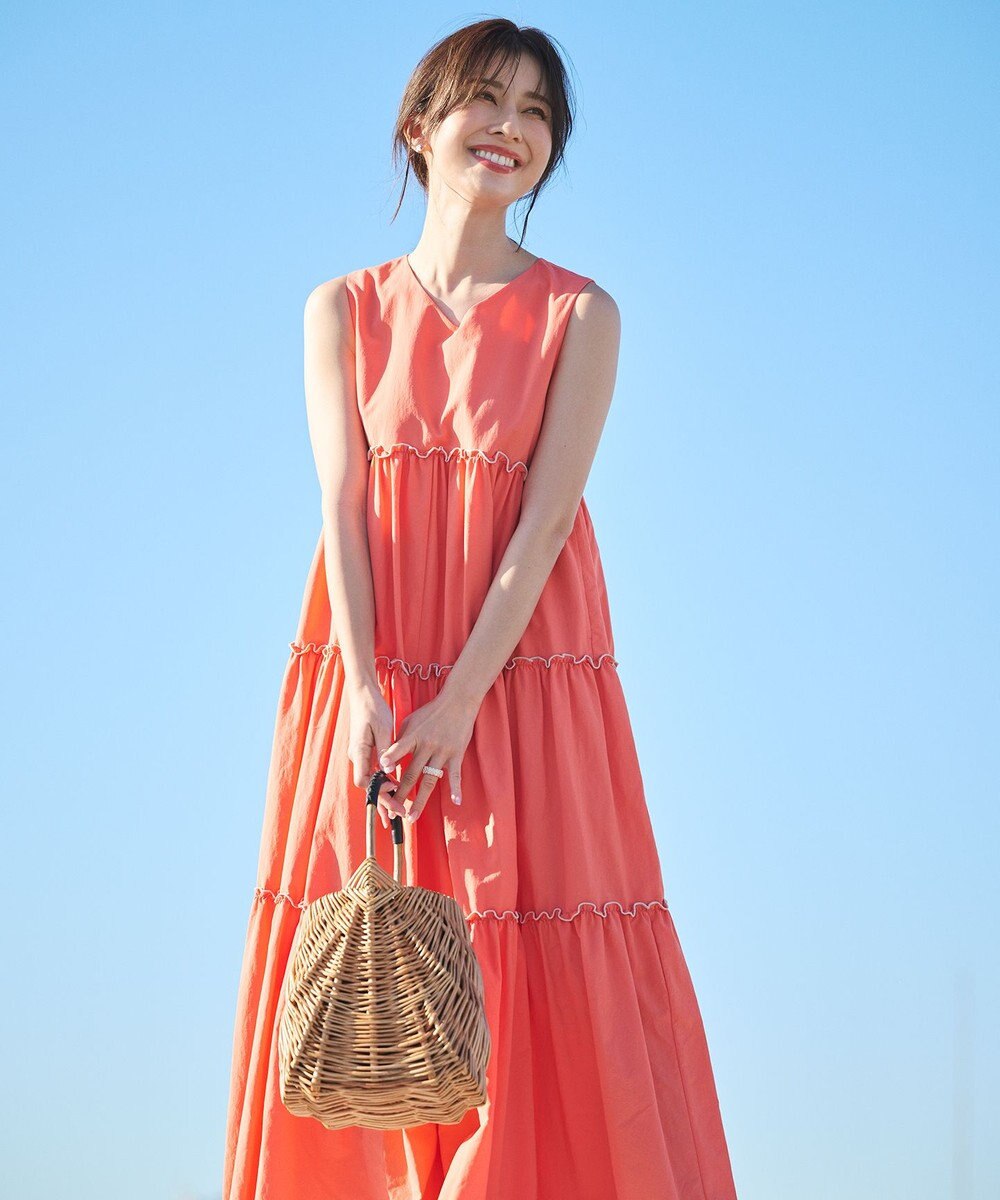 #Newans ボリュームティアードワンピース 